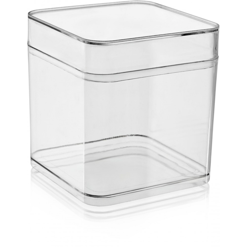 MAY 282 - 250 cc Moderna Kapaklı Kare Kavanoz - 240 Adet