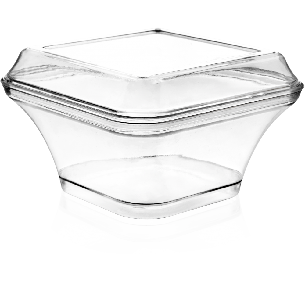 MAY 314 - 260 cc Asos Kare Kapaklı Kase - 500 Adet