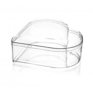 MAY 336 - 280 cc Heart Kristal Kapaklı Kase - 180 Adet