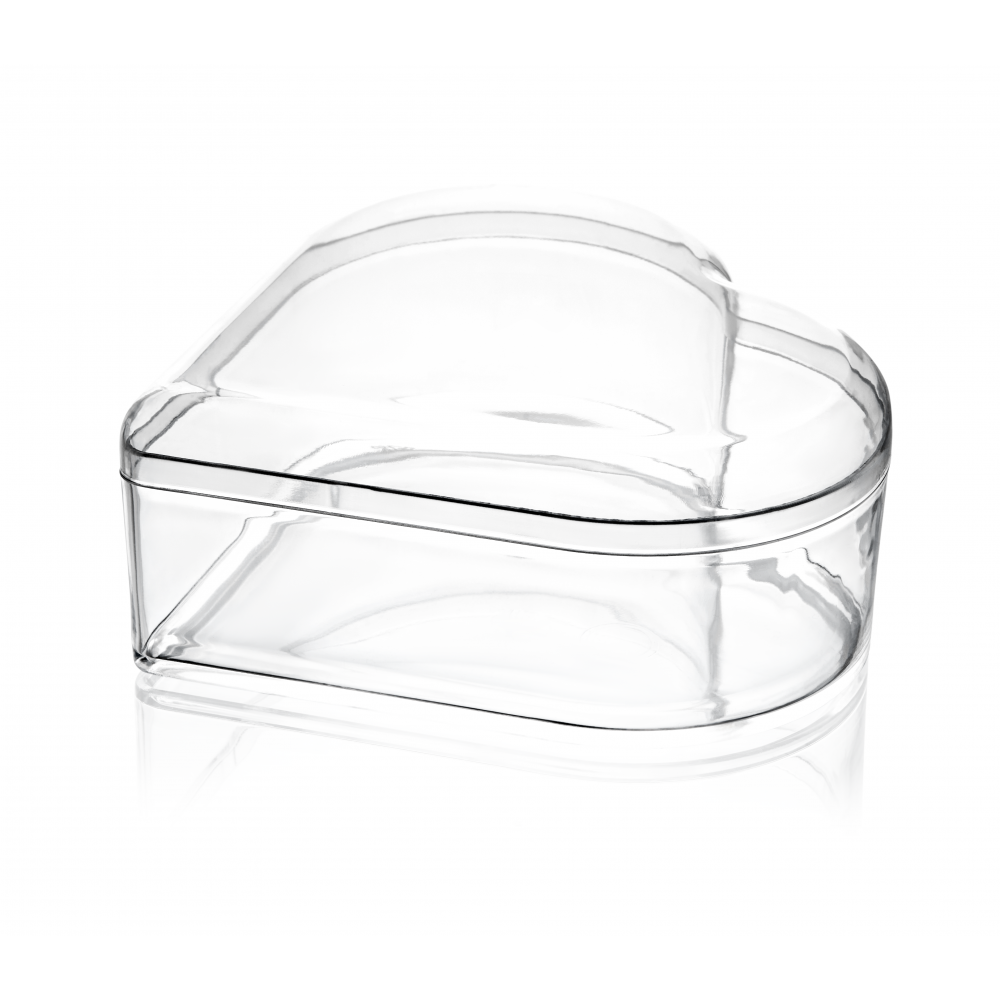 MAY 336 - 280 cc Heart Kristal Kapaklı Kase - 180 Adet