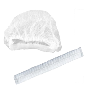 Çift Lastikli Beyaz Bone 52 cm - 250 li - 1 Paket