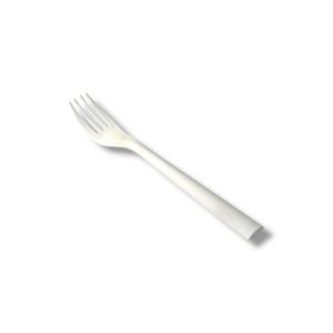 Lüks PP Plastik Beyaz Çatal - 50 li